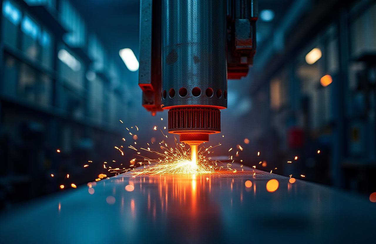 Artisans working with glowing metal in a New York workshop